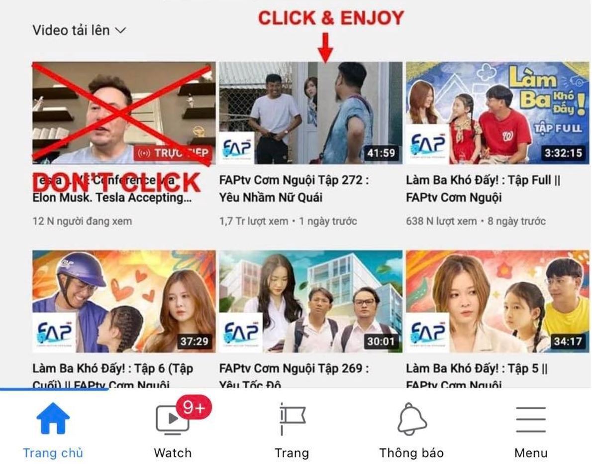 Kênh YouTube FapTV bị hack, lừa người xem tặng tiền ảo