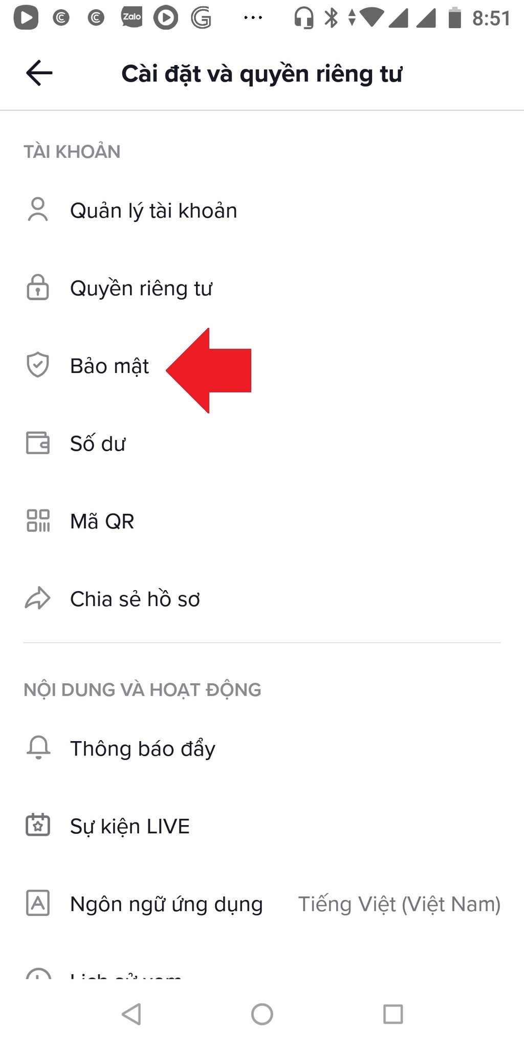 Hướng dẫn cài xác thực 2 bước trên TikTok